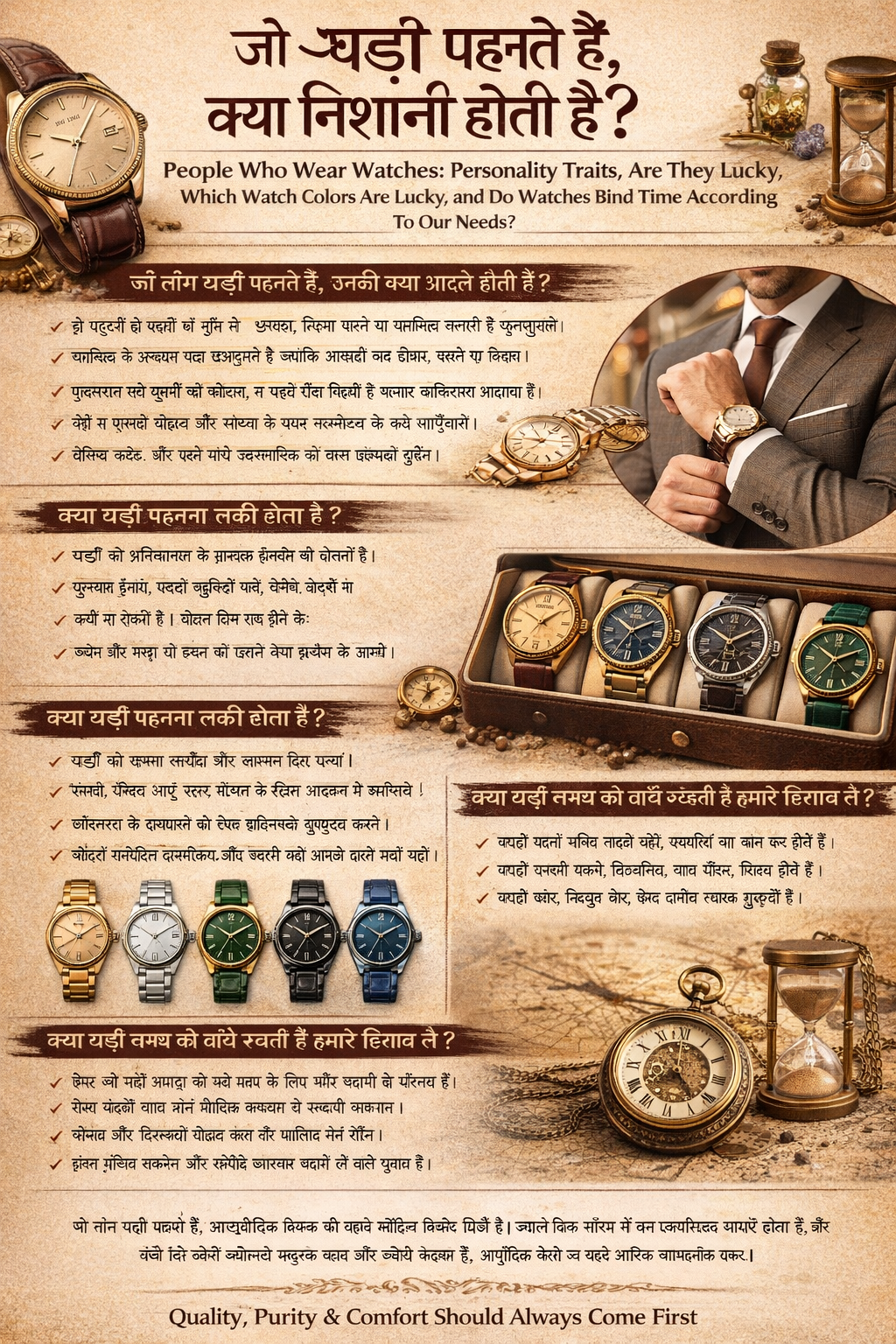 People Who Wear Watches: Personality Signs, Habits, Luck, Colors, Metals,